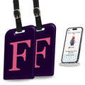 Initials Bag tag F  [pack 2]