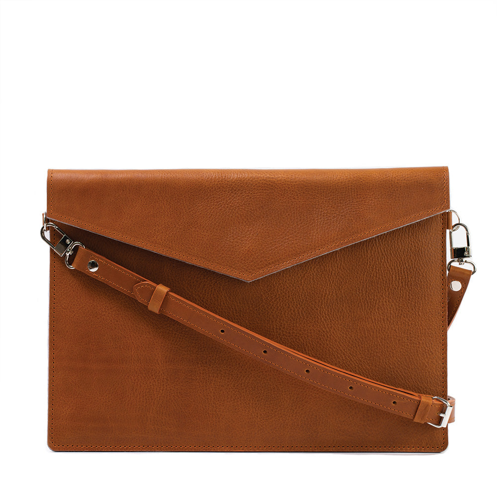 Leather iPad Bag with Adjustable Strap