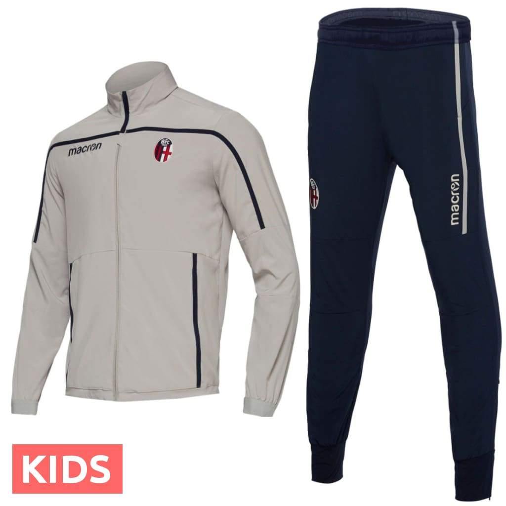 Kids - Bologna FC presentation soccer tracksuit 2018/19 - Macron-0