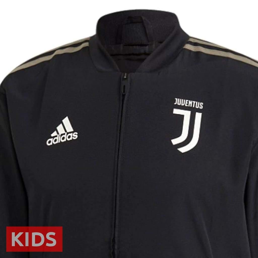 Kids - Juventus black Presentation Soccer Tracksuit 2018/19 - Adidas