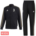 Kids - Juventus black Presentation Soccer Tracksuit 2018/19 - Adidas