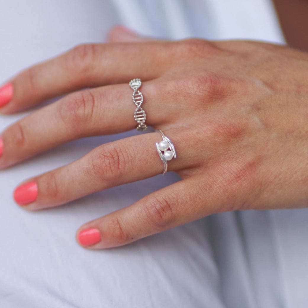 Ring Peace - Sterling Silver Minimalist Peace Symbol Ring