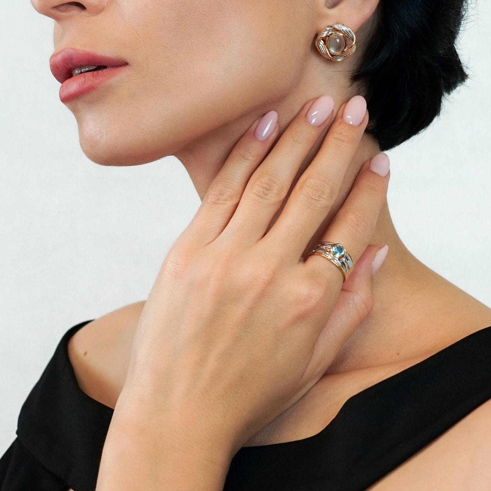 Ring Stella Azzurra - Sterling Silver Sky Blue Topaz Ring