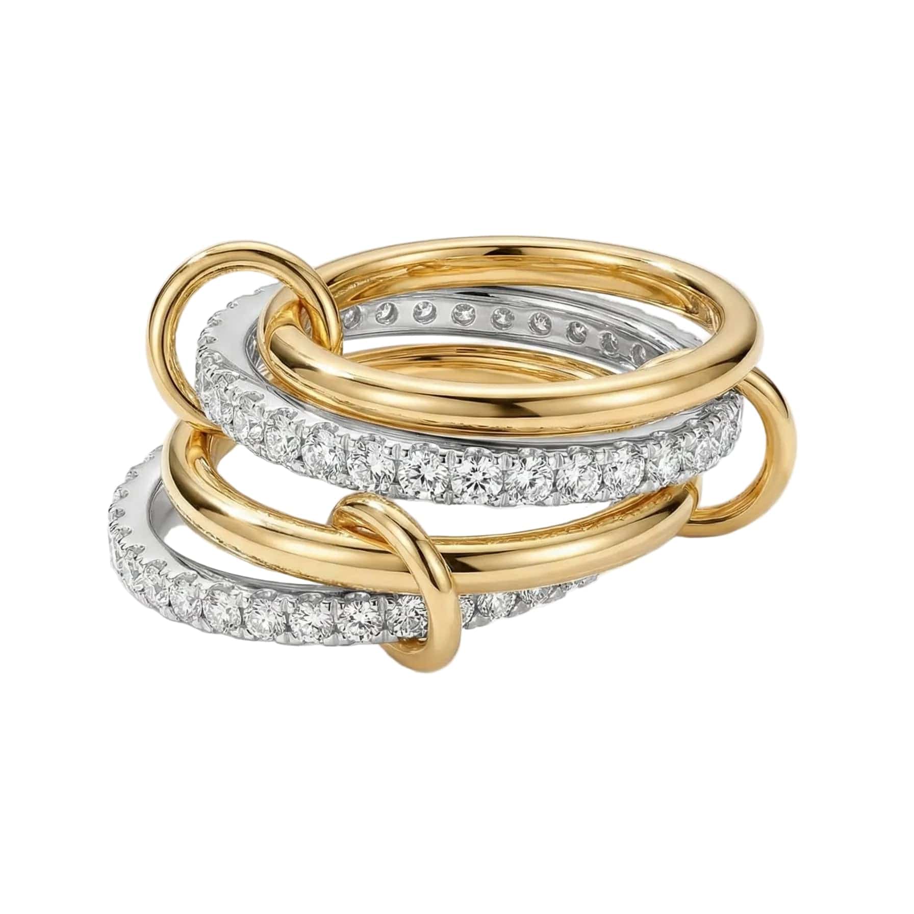 Holly - Interlocking Crystal Ring