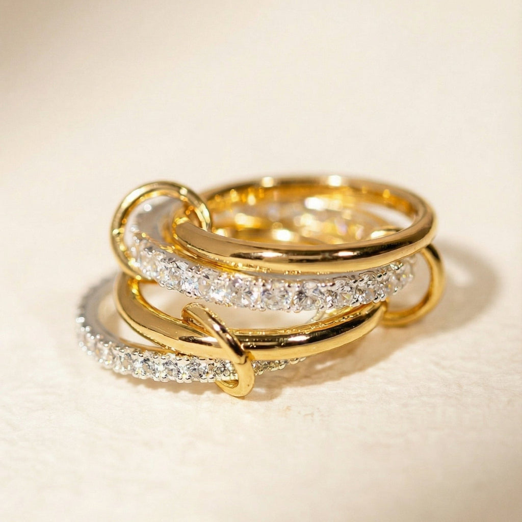 Holly - Interlocking Crystal Ring