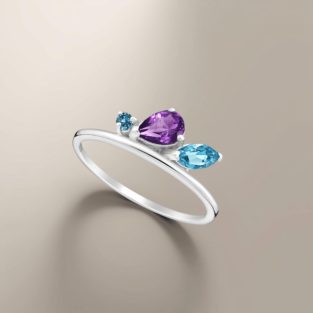 Ring Ocean Breeze - Sterling Silver Ocean-Inspired Ring