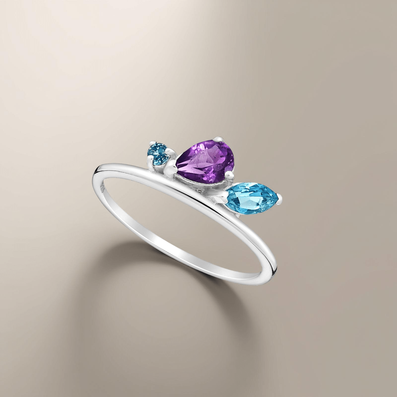 Ring Ocean Breeze - Sterling Silver Ocean-Inspired Ring
