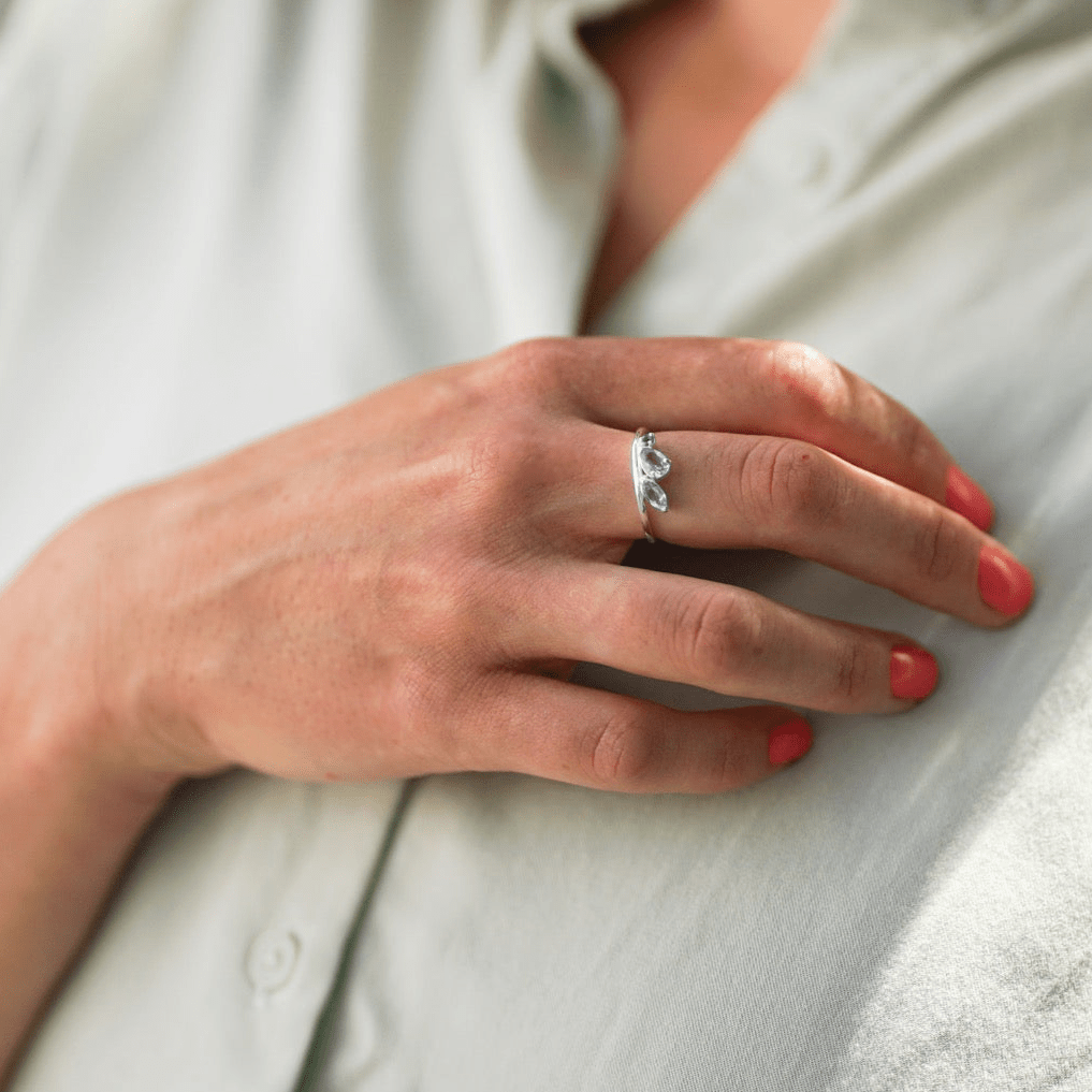 Ring Ocean Breeze - Sterling Silver Ocean-Inspired Ring