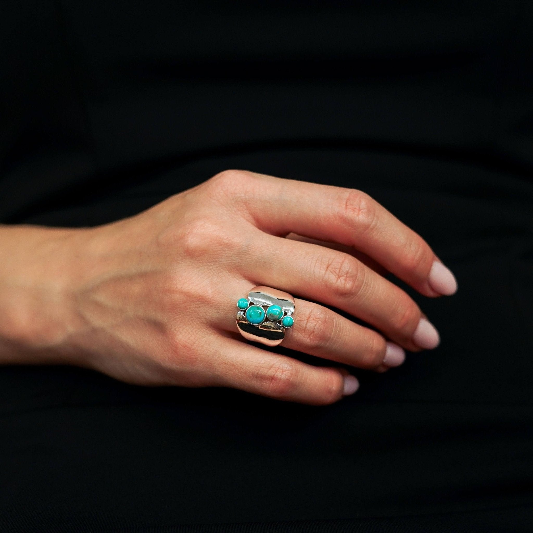 Ring Waterdrops - Sterling Silver Water-Inspired Ring