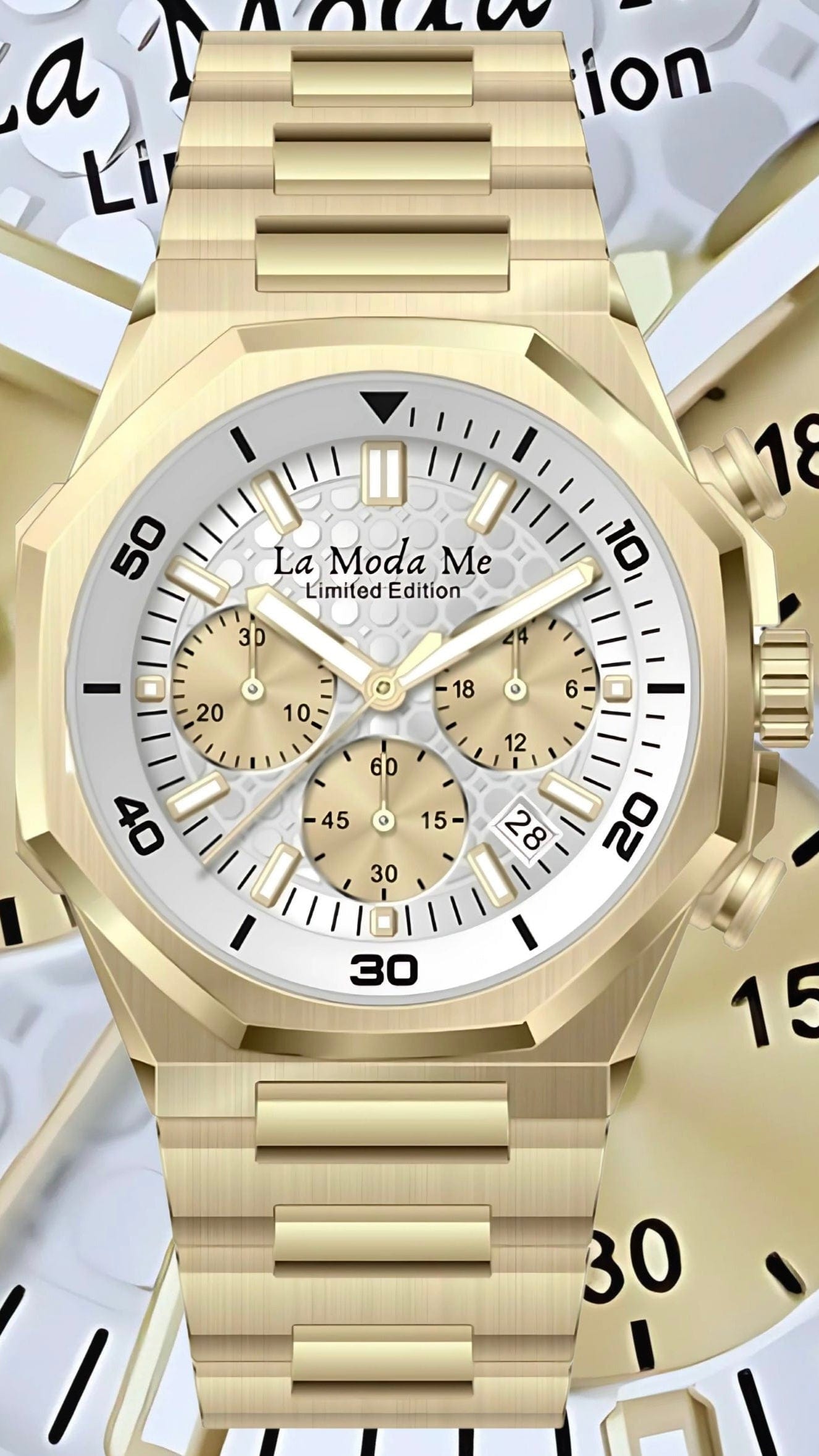 G-Euo Limited Edition Gold Tone Watch - Exclusive Luxury-3