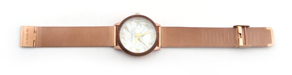 Watch Aurora Rose - Eco-Friendly Rosegold & Walnut Luxury Timepiece-3