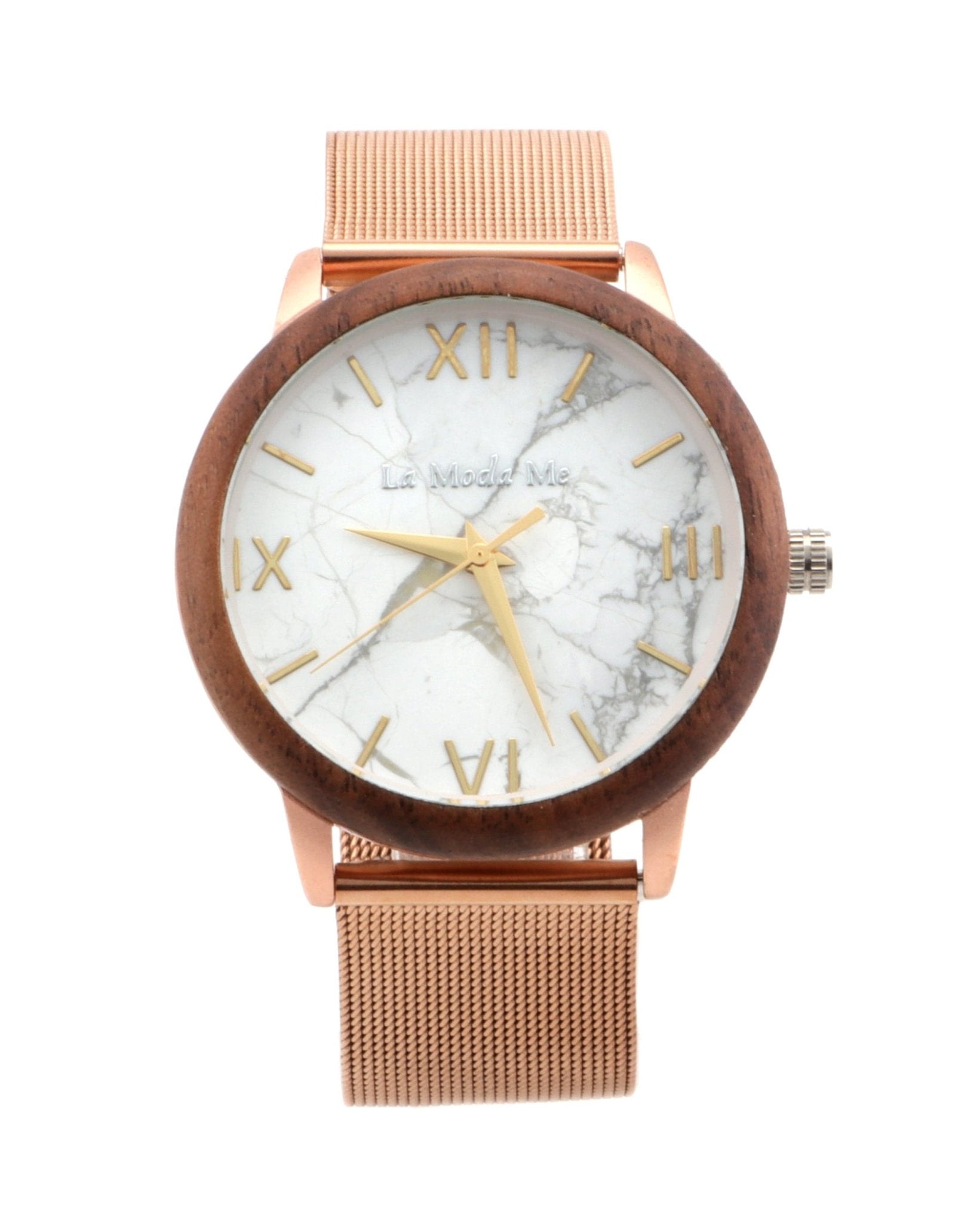 Watch Aurora Rose - Eco-Friendly Rosegold & Walnut Luxury Timepiece-2