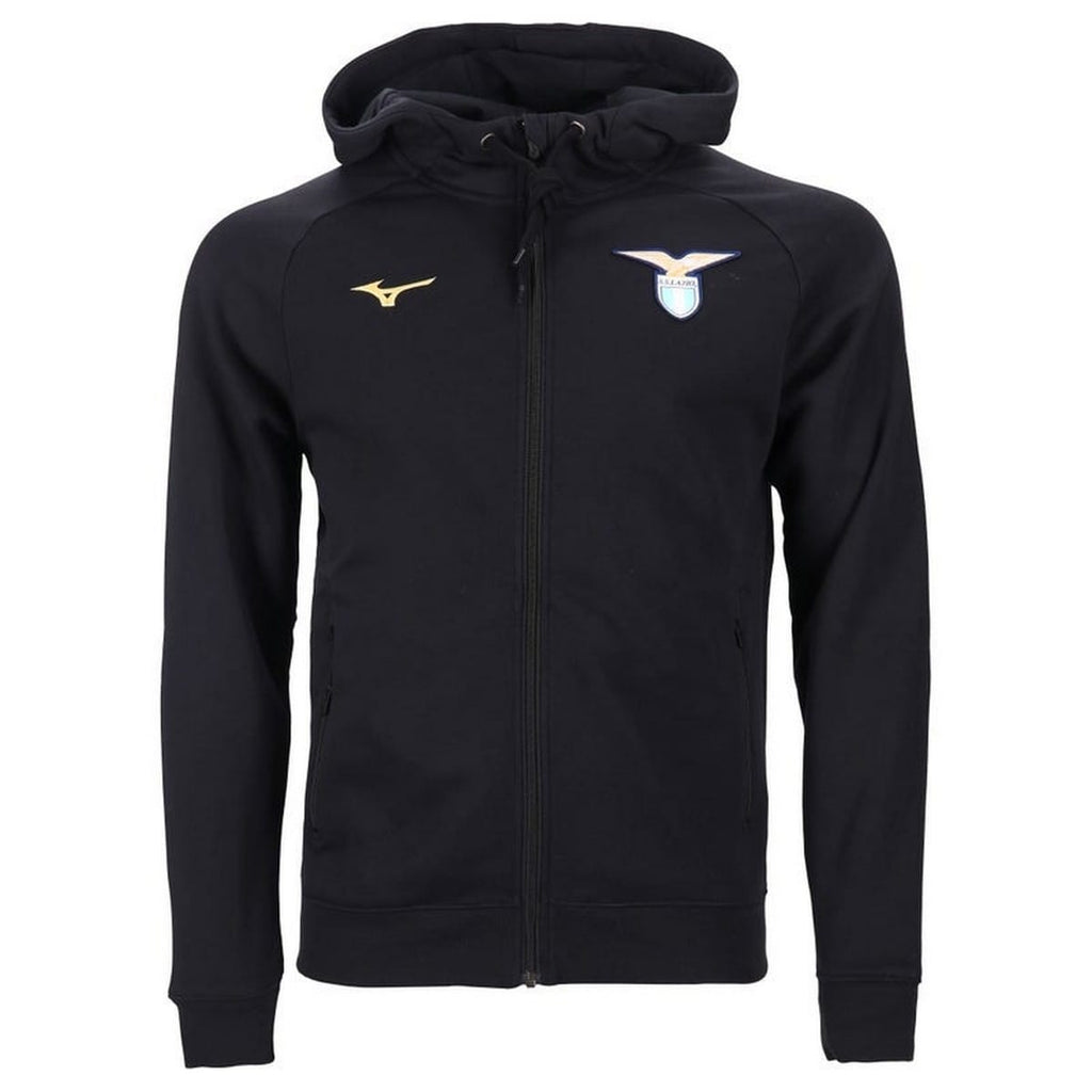 SS Lazio hooded casual presentation tracksuit 2023/24 black - Mizuno