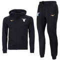 SS Lazio hooded casual presentation tracksuit 2023/24 black - Mizuno