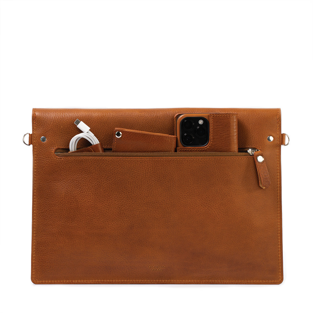 Leather iPad Bag with Adjustable Strap