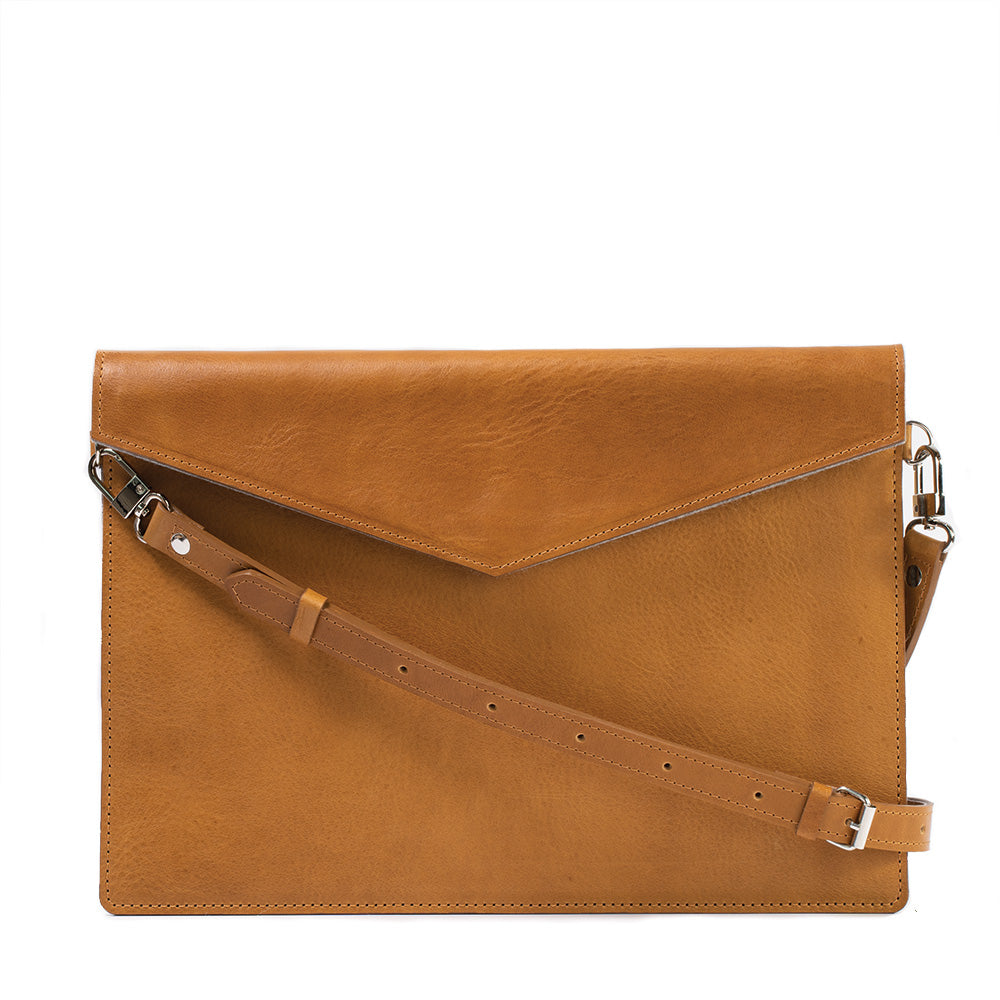 Leather iPad Bag with Adjustable Strap