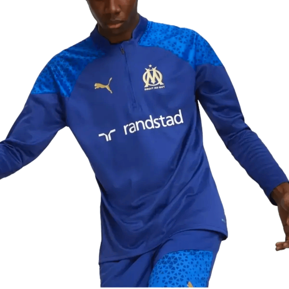 Olympique Marseille blue training technical tracksuit 2024 - Puma-0