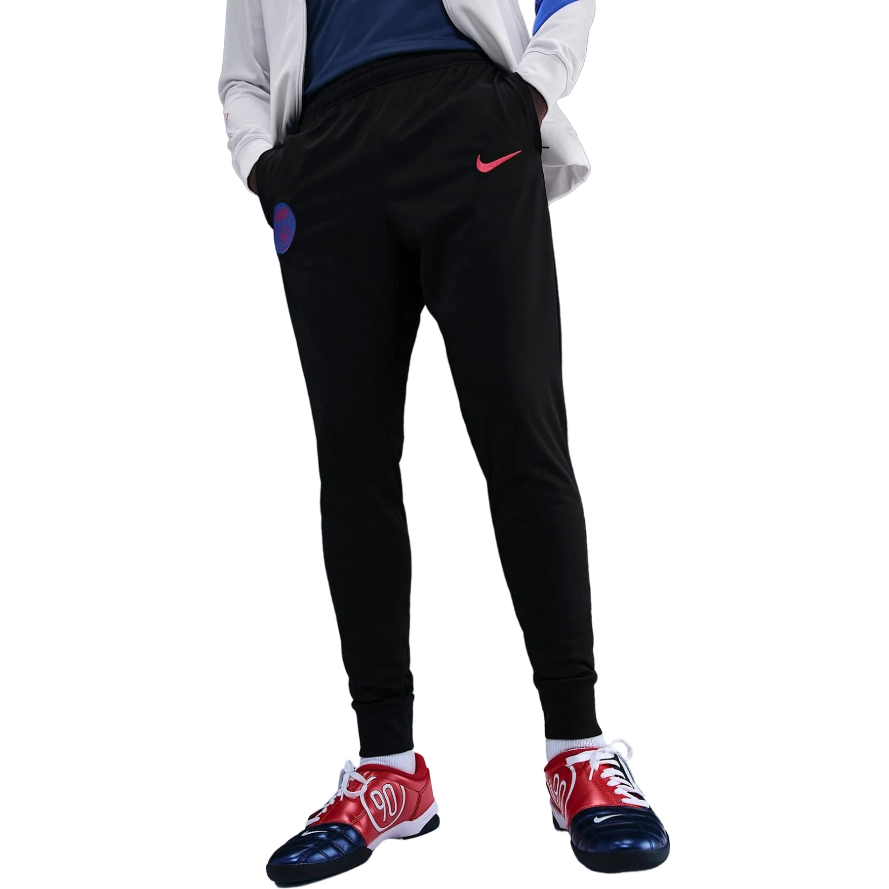 PSG white/black presentation soccer tracksuit UCL 2025/26 - Nike-3