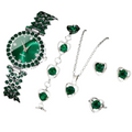 Women's Luxury Watch Jewelry Set with Heart Accents-0