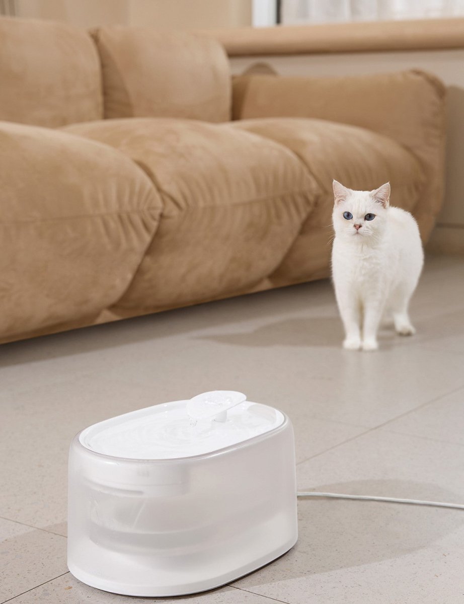 Smart UVC Sterilizing Heated Cat Water Fountain-4