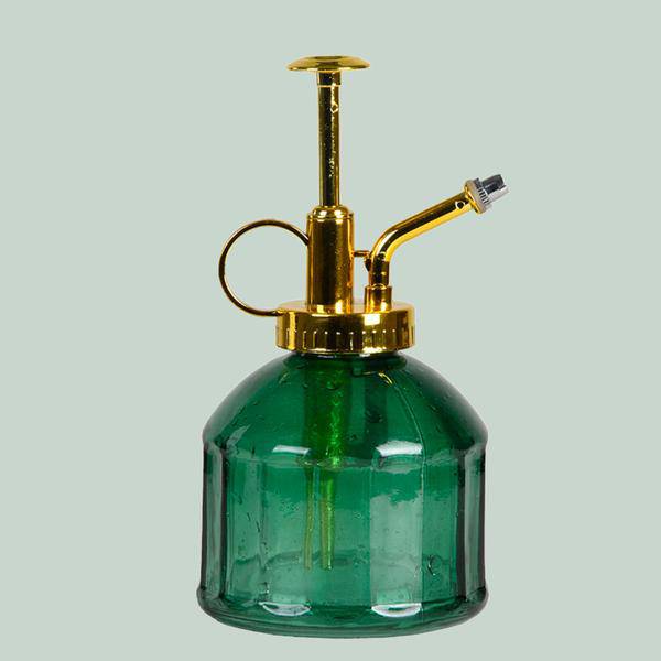 Pflanzensprüher Grün – 250ml – Feiner Sprühnebel für Zimmerpflanzen & Anzucht – Handlicher Zerstäuber – Dekorative Glas – Sprühflasche