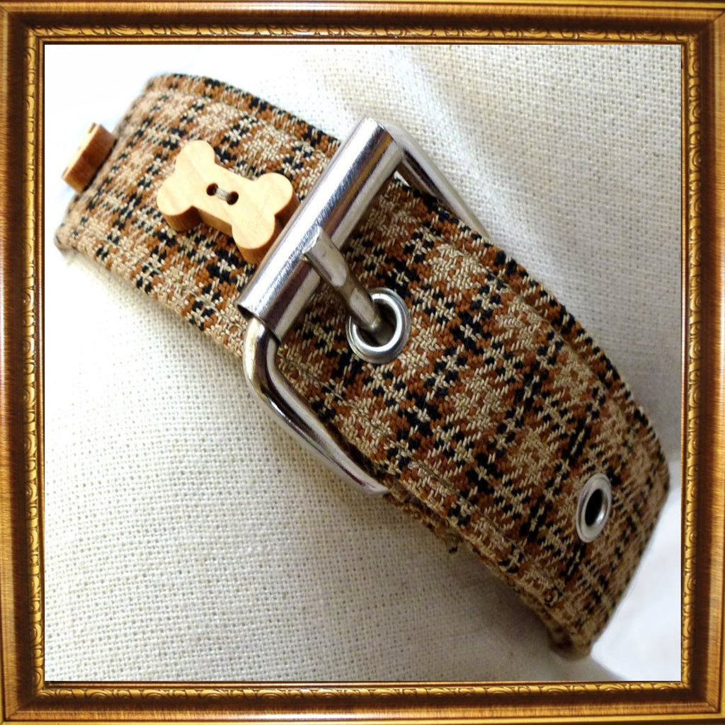 Prediletto Handmade Tweed Dog Collar-1
