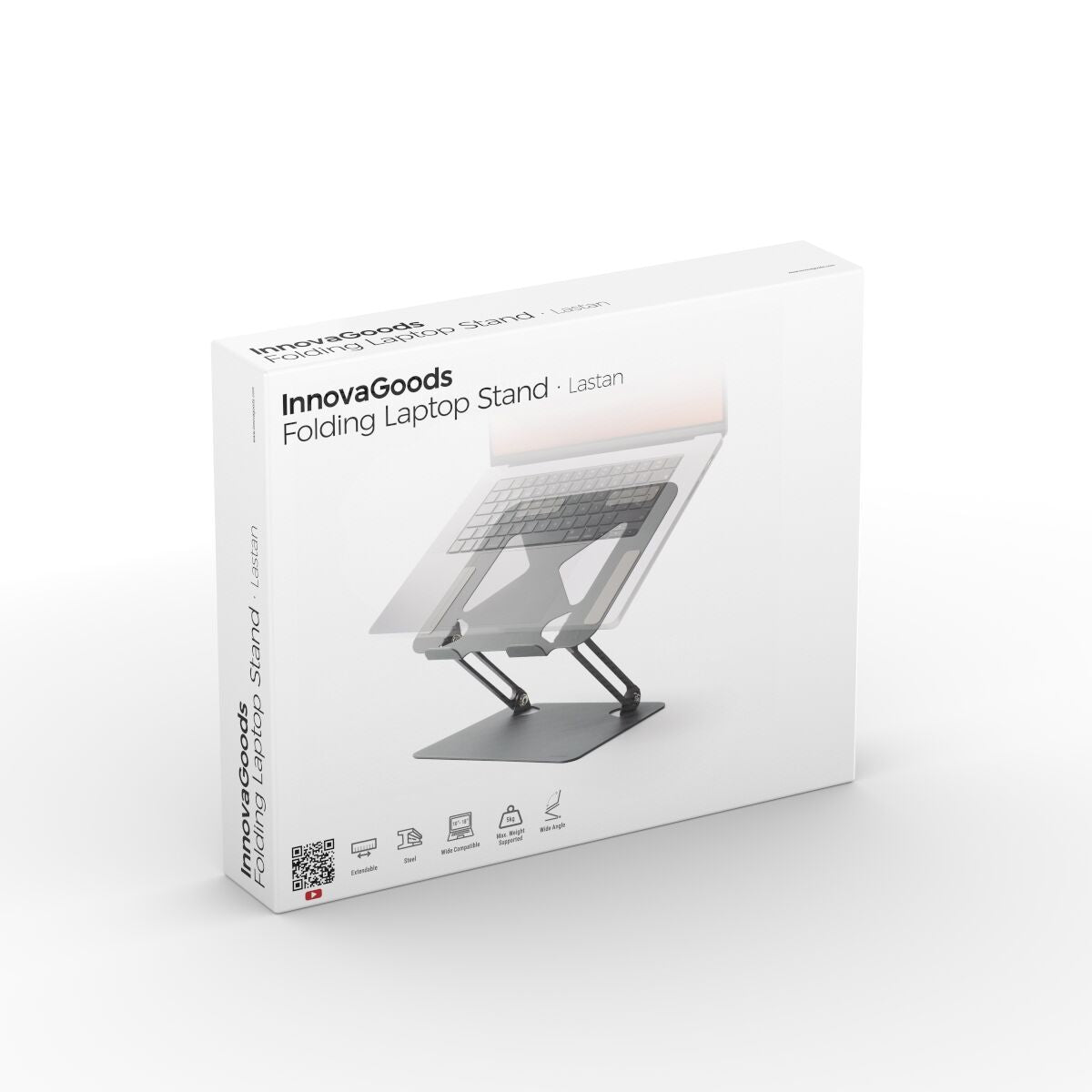 Folding and Adjustable Laptop Stand Lastan InnovaGoods